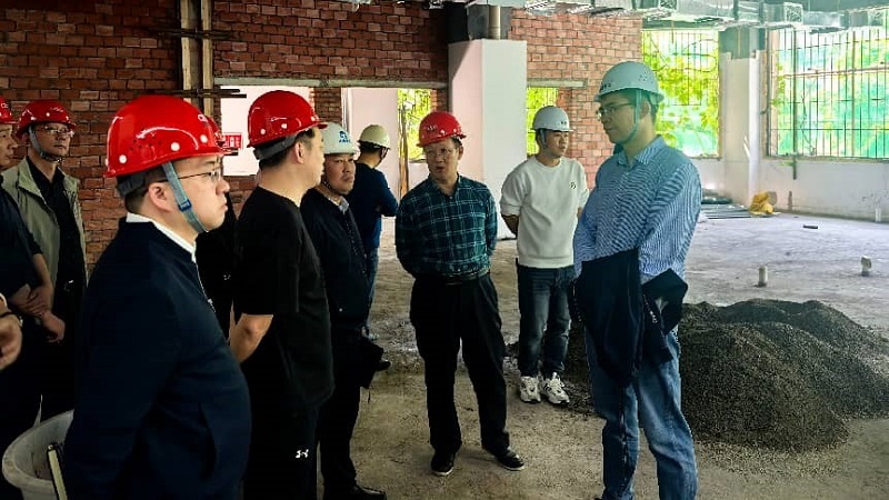 资产公司、设计总院、林鸥公司联合开展科技园“两重”项目场地建设安全检查
